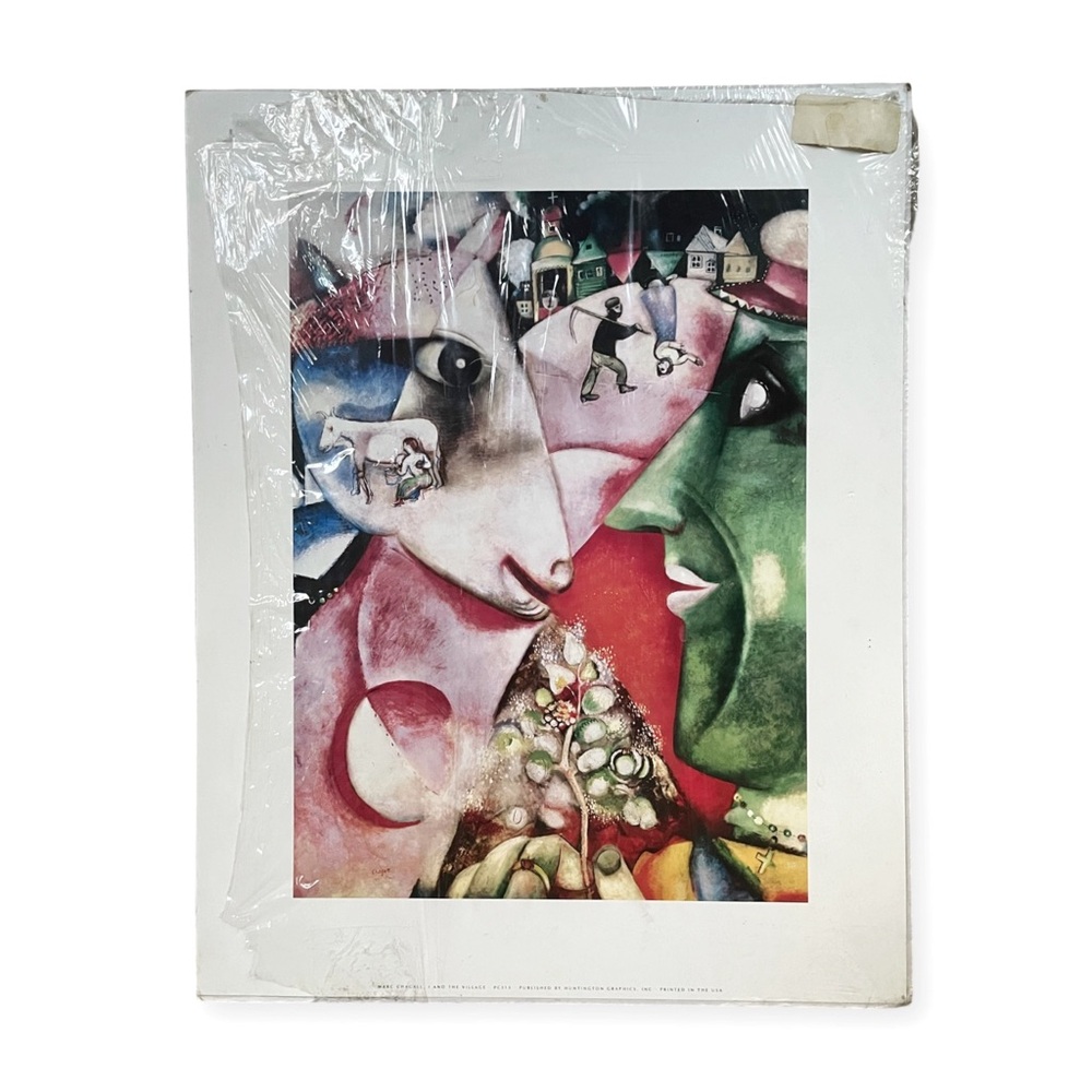 New Marc Chagall “I and the Village” Art Print, 11” x 14”